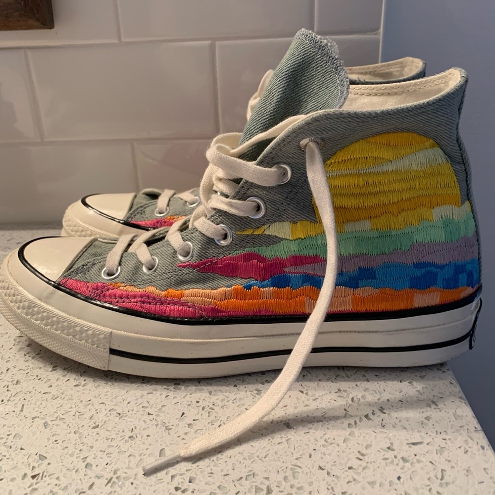 Mara Hoffman Converse High Top Sneakers